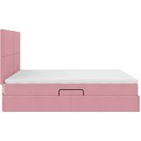  Krevet s od storage s madracem Ružičasta 200 x 200 cm Baršun - Ružičasta 200 x 200 cm Gladak dizajn | shoptok.hr