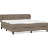 vidaXL Box spring postelja z vzmetnico taupe 180x200 cm blago, (20895044) Cene