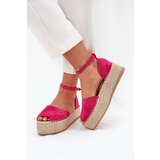 Boto Women's platform espadrilles with weaving fuchsia Selise | shoptok.hr