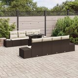  Vrtni sofa set Set od 7 Smeđa Smola od ratana Vanjski stol | shoptok.hr