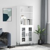 vidaXL Visoka komoda bijela 69 5x34x180 cm konstruirano drvo Cijene