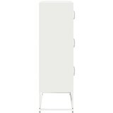 vidaXL Visoka deska Bela 68x39x123 cm Jeklo | Shoptok.si