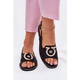 S. BARSKI Elegant Sandals With Decoration On Flat Heel S.Barski Cene