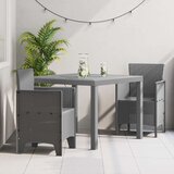  3-dijelni set za ručavanje u vrtu svijetlosivi poli ratan | shoptok.hr