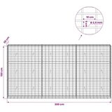 Gabion s žicom debljine 3 5 mm i mrežom 5x10 cm 300x30x150 cm - 30 cm 150 cm 300 cm | shoptok.hr