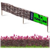 KADAX Vrtna palisadna ograja iz pletenega materiala, visoka 120 x 30 cm, (5000358180) Cene