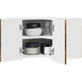  Zidni kutni ormar Lucca Dimljeni hrast 57 x 57 x 40 cm | shoptok.hr