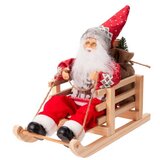  Novogodišnji deda mraz na sankama 25cm | ePonuda.com