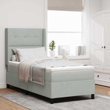  s opruga kutije Svijetlo siva 90 x 200 cm Baršun | shoptok.hr