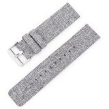 INF Svetlo siv platneni pašček s srebrno zaponko 16 mm, (22131729) | Shoptok.si