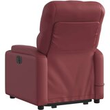 vidaXL Električni masažni naslonjač na podizanje crvena boja vina | shoptok.hr