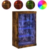  Komoda s LED svjetlima boja dimljenog hrasta 60,5x37x100 cm | shoptok.hr