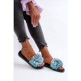 Boto FK1 Women's Sandals Decorated with Flowers Black Cellanen | shoptok.hr