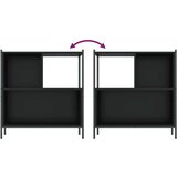  Regal za knjige crni 72 x 28 x 77 5 cm od konstruiranog drva | shoptok.hr