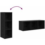  Set TV komoda Zidne 4 pcs Crni hrast 37 x 37 x 107 cm | shoptok.hr