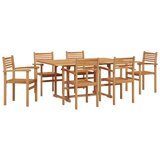  Vrtni set za objed 7 pcs Prirodna Čvrsto drvo akacije | shoptok.hr