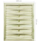  Vrtna vrata od impregnirane borovine 100 x 125 cm zelena | shoptok.hr