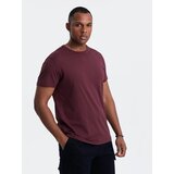 Ombre Classic BASIC men's cotton T-shirt - maroon | Eponuda.ba