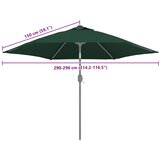  Zamjenska tkanina za vrtni suncobran zelena 300 cm | shoptok.hr