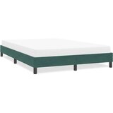  posteljni okvir brez vzmetnice temno zelena 140x210 cm žamet, (21829627) Cene