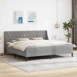  Okvir kreveta s madracem Svijetlo siva 180 x 200 cm Baršun | shoptok.hr