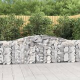  Lučne gabionske košare 20kom 400x30x100/120cm pocinčano željezo | shoptok.hr