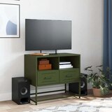 vidaXL TV ormarić maslinastozeleni 68x39x60,5 cm čelični | shoptok.hr