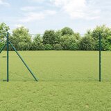 vidaXL Heksagonalna Ograda Zelena 1.2x100 m Čelik, Ogradni Stupovi 13 kom Zelena Ø32 mm 170 cm Pocinčana Čelik | shoptok.hr