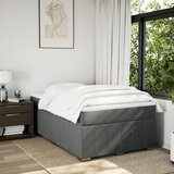  Krevet box spring s madracem tamnosivi 120 x 190 cm tkanina | shoptok.hr