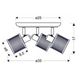 SPOT svetlo CANABERA 3xE14/40W/230V | Eponuda.com