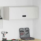  Ormar za zid u garaži Bijelo 90 x 33 x 35 cm Čelik s prahom | shoptok.hr
