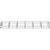 vidaXL kavez za pse crni 6 m² čelični | shoptok.hr
