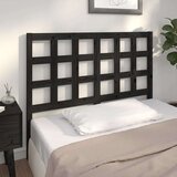  Uzglavlje za krevet crno 125 5 x 4 x 100 cm od masivne borovine Cijene