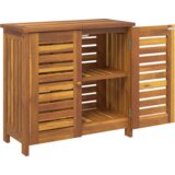  Vrtni ormar s pohranom s vratima Smeđa 78 x 36.5 x 78cm | shoptok.hr