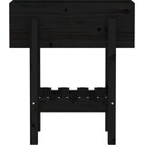  Vrtna sadilica crna 62 x 30 x 69 cm od masivne borovine | shoptok.hr