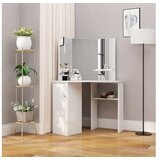  Kotna toaletna / kozmetična mizica za ličenje bela | Shoptok.si