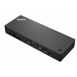 Lenovo Think thinkpad thunderbolt 4 dock workstation dock- eu- 2x thunderbolt, 2x displayport, 1x hdmi, 4x usb 3.1 gen 2 (1 always-on), 1x usb-c 3.2 gen 2, 1 x combo audio jack, 1 x gigabit ethernet, thunderbolt 4 passive split cable, 300W ac adapter u