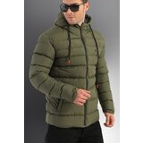 D1fference Men's Khaki Inflatable Jacket With lining, Waterproof And Windproof. Cene