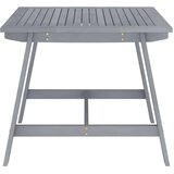 vidaXL Vrtni blagovaonski stol sivi 88x88x74 cm masivno drvo bagrema | shoptok.hr