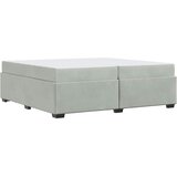  Krevetna konstrukcija Svijetlo siva 200 x 200 cm tkanina | shoptok.hr