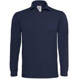  MAJICA DOLGI ROKAVI POLO B&C HEAVYMILL LSL 230G TEMNO MODRA 2XL-EOL!! | Shoptok.si
