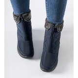 Gemre Navy wedge snow boots Brownton | Shoptok.si