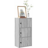 Furnova Knjižna omara siva sonoma 40x24x77 cm inženirski les, (21950958) Cene