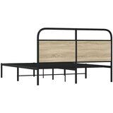  Okvir kreveta bez madraca boja hrasta sonome 150x200 cm drveni | shoptok.hr