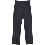 Trendyol Anthracite Rib Detailed Straight Cut Trousers | Shoptok.si