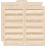 vidaXL Swing Doors Louvred Design 2 para masivni les borovega lesa Cene