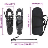 3 U 1 snježne sanjke s planirarskim štakama Crna 78,5 x 22 cm | shoptok.hr