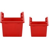  30-dijelni set polica za radionicu crveno-crni 77 x 39 cm PP | shoptok.hr