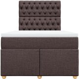  Krevet box spring s madracem tamnosmeđi 120 x 190 cm od tkanine | shoptok.hr