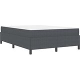  Konstrukcija postelje z vzmetnico Temno siva 140 x 190 cm blago, (5000124059) | Shoptok.si